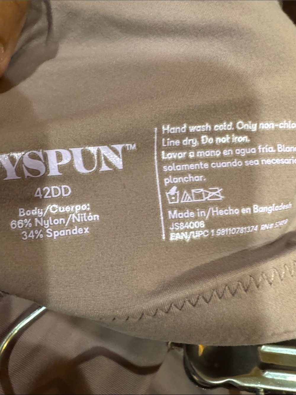 Joyspun Plus Purple Wireless T Shirt Bra Size 42 DD NWT - Picture 7 of 7